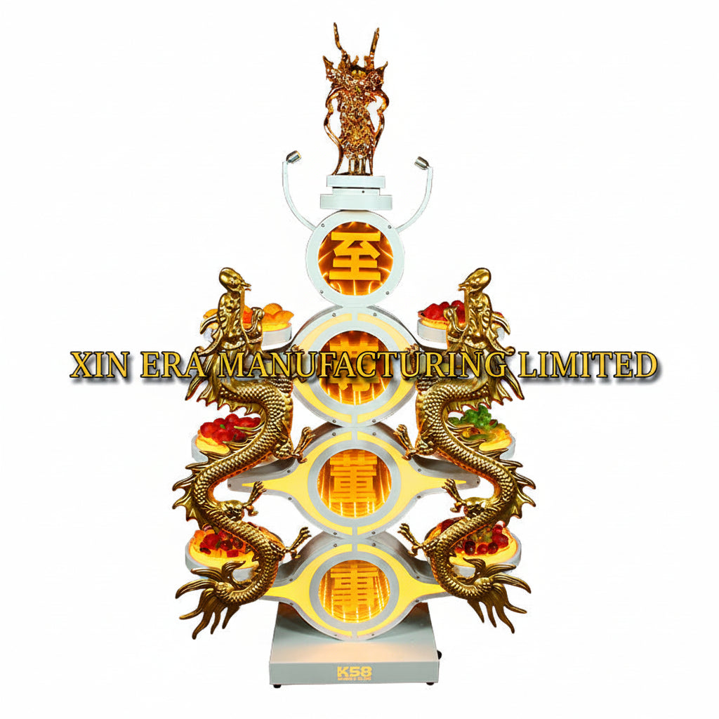 Xinera-Luxury-3-Tier-LED-Dragon-Fruit-Platter-Nightclub-VIP-Lounge-Display-Stand-Three-Levels-Luminous-Dessert-Tray-Alternative-Cake-Stand-Factory-Real-Shot