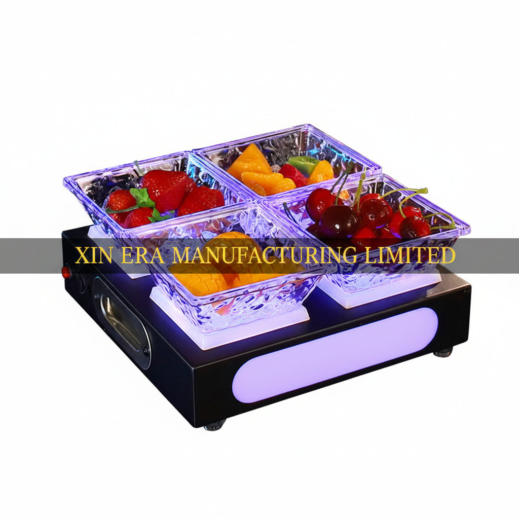 Custom LED Acrylic Fruit Tray | Luminous KTV Bar Food Platter Wholesale