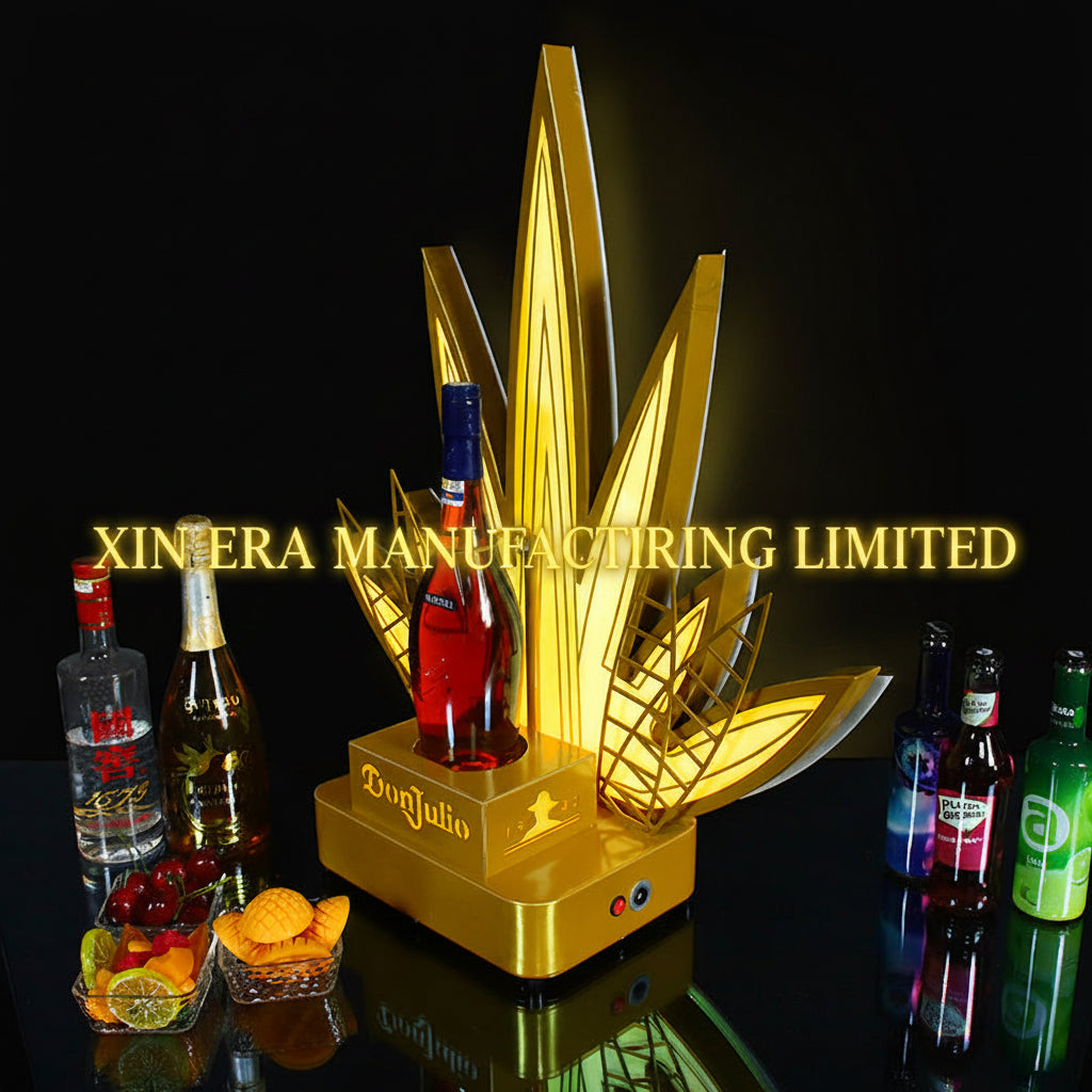 Commercial grade LED bottle presenter for tequila service direct from source factory