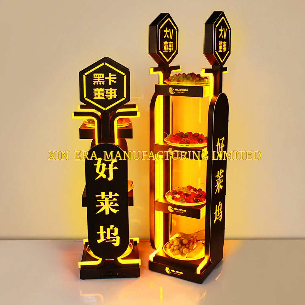 Xinera-Luxury-LED-Fruit-Platter-Glowing-Nightclub-Serving-Tray-Bar-Rectangle-Customizable-Light-Color-VIP-Table-Service-Factory-Real-Shot