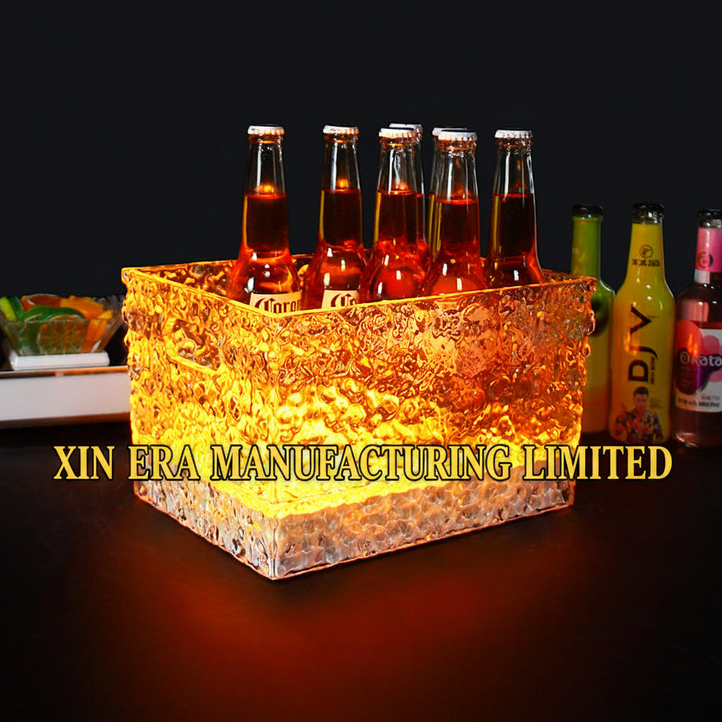 Xinera-Large-Capacity-Ice-Texture-LED-Ice-Bucket-Warm-Glow-Beer-Chiller-Real-Shot