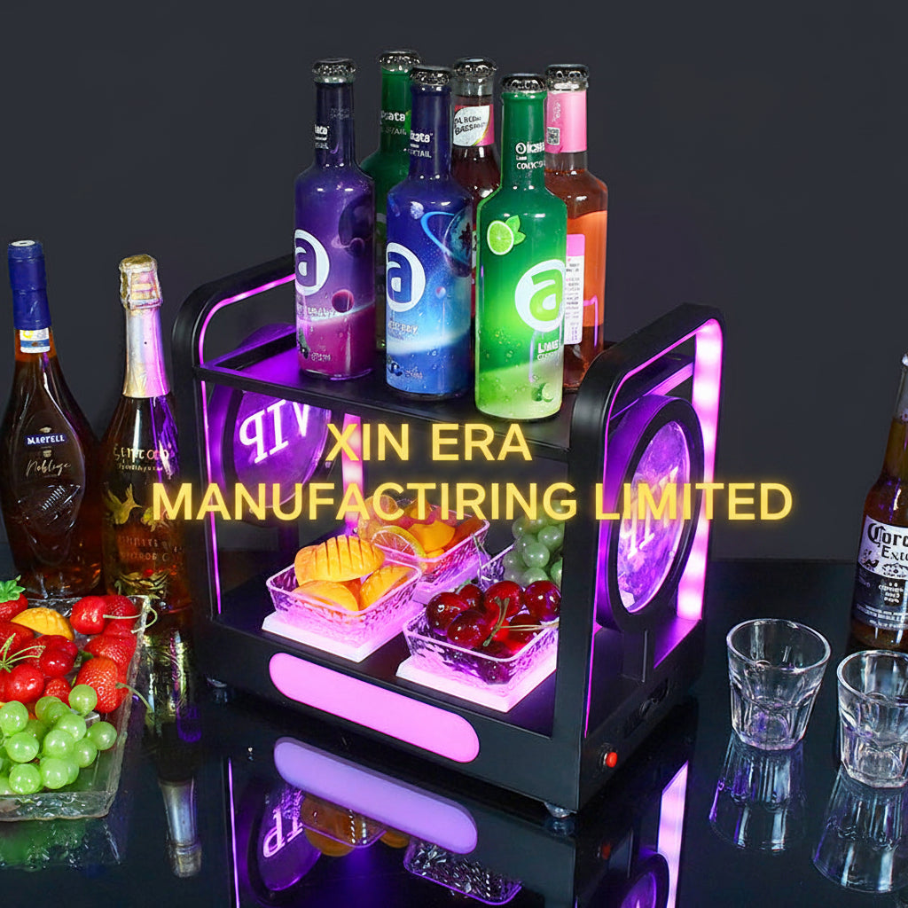 Xinera-2-Tier-LED-Fruit-Platter-Nightclub-VIP-Lounge-Serving-Stand-Balexab-Two-Levels-Luminous-Dessert-Tray-Alternative-Cake-Stand-Factory-Real-Shot
