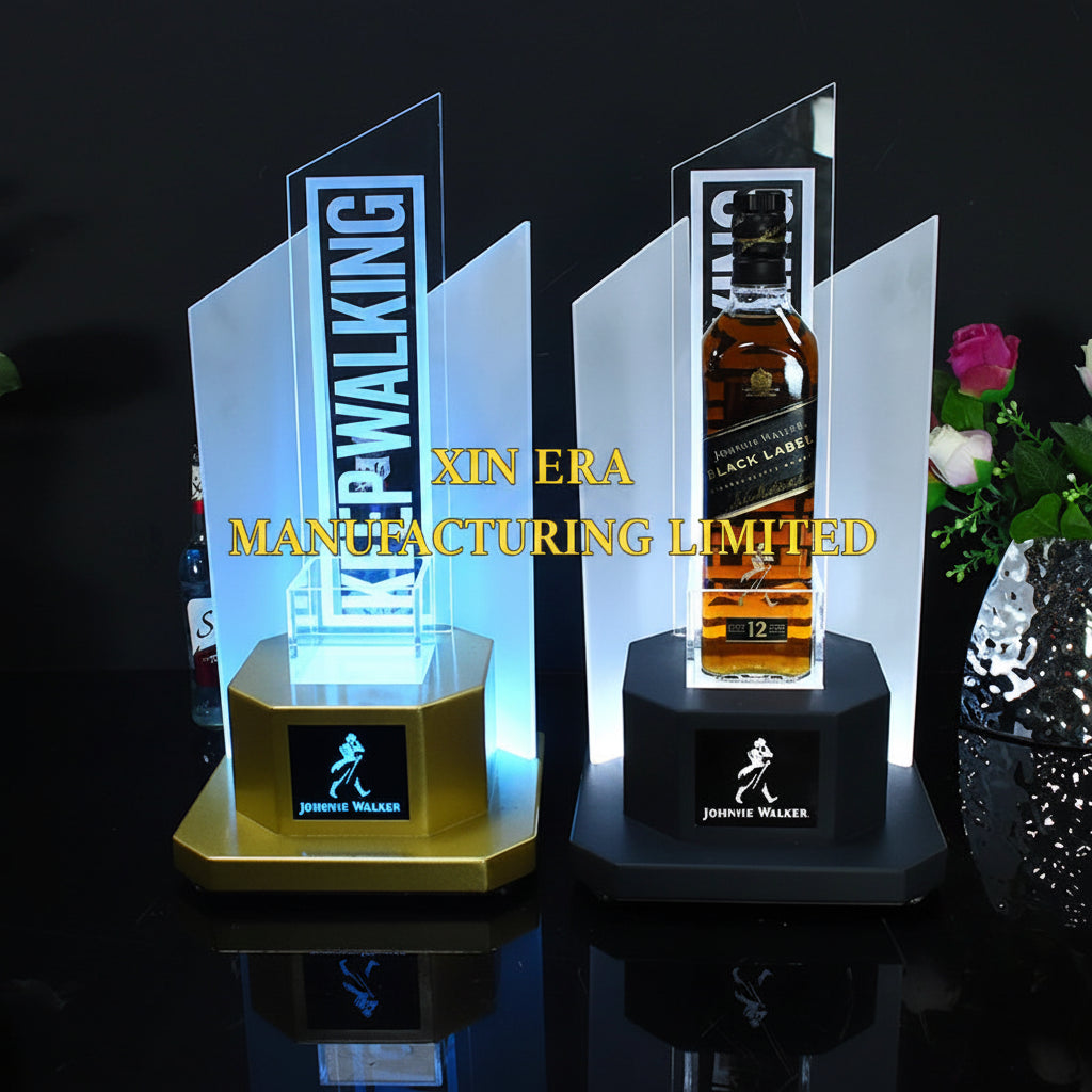 Wholesale Commercial Liquor Bottle Presenter and Acrylic Display Stand