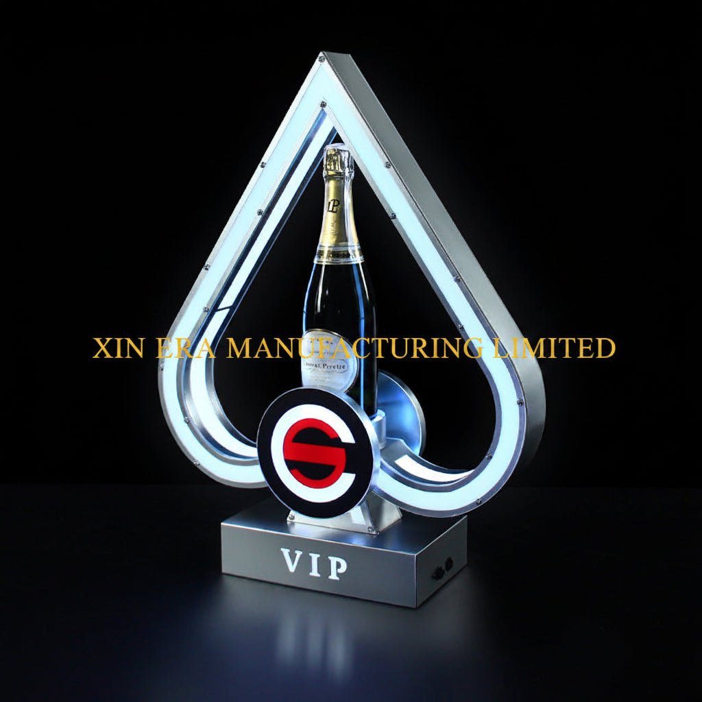 Xinera-Ace-of-Spades-LED-Bottle-Glorifier-VIP-Champagne-Display-Factory-Direct-Real-Shot