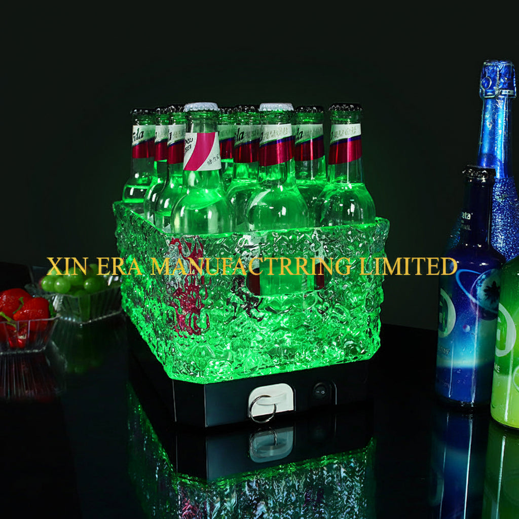Xinera-LED-Ice-Texture-Ice-Bucket-Nightclub-VIP-Beer-Wine-Beverage-Carrier-Hammered-Glaze-Refracting-Basin-Integrated-Handles-Factory-Real-Shot