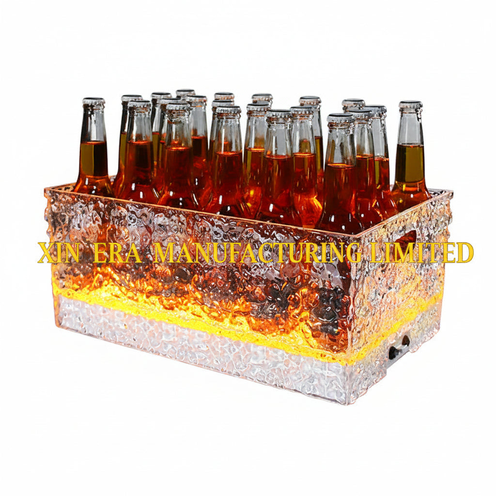 Xinera-Large-Capacity-Ice-Texture-LED-Ice-Bucket-Warm-Glow-Beer-Chiller-Real-Shot