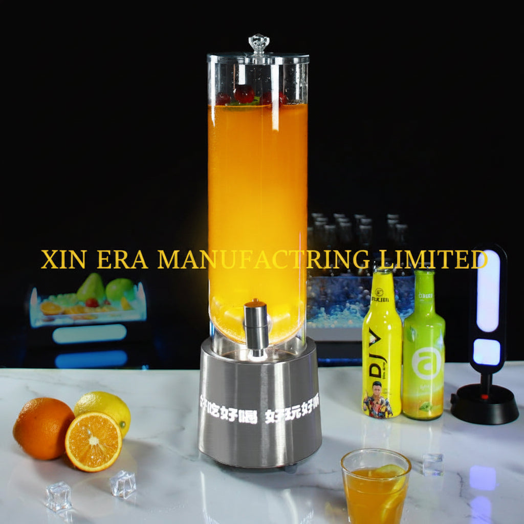 Xinera-Stainless-Steel-Base-Luxury-LED-Beer-Tower-Beverage-Dispenser-Luminous-Juice-Cocktail-Dispenser-With-Tap-Nightclub-VIP-Table-Service-Factory-Real-Shot