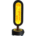 Custom branded infinity mirror LED table lamp with deep tunnel light effect for bar and lounge table decor.