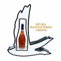 VIP LED wild goose bottle glorifier with white acrylic winged silhouette frame