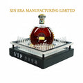 Xinera-Luxury-LED-Liquor-Bottle-Glorifier-VIP-Display-Base-Customizable-Light-Color-Crystal-Bubble-Rods-Nightclub-VIP-Table-Service-Factory-Real-Shot