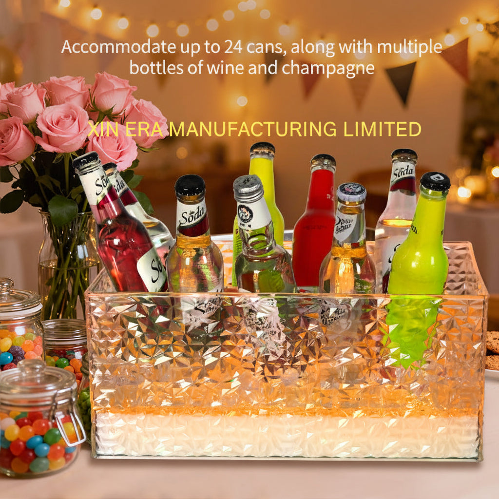 Xinera-Luxury-Diamond-Texture-LED-Ice-Bucket-Rectangular-Purple-Acrylic-Wine-Champagne-Cooler-Pool-Party-Nightclub-VIP-Service-Factory-Real-Shot