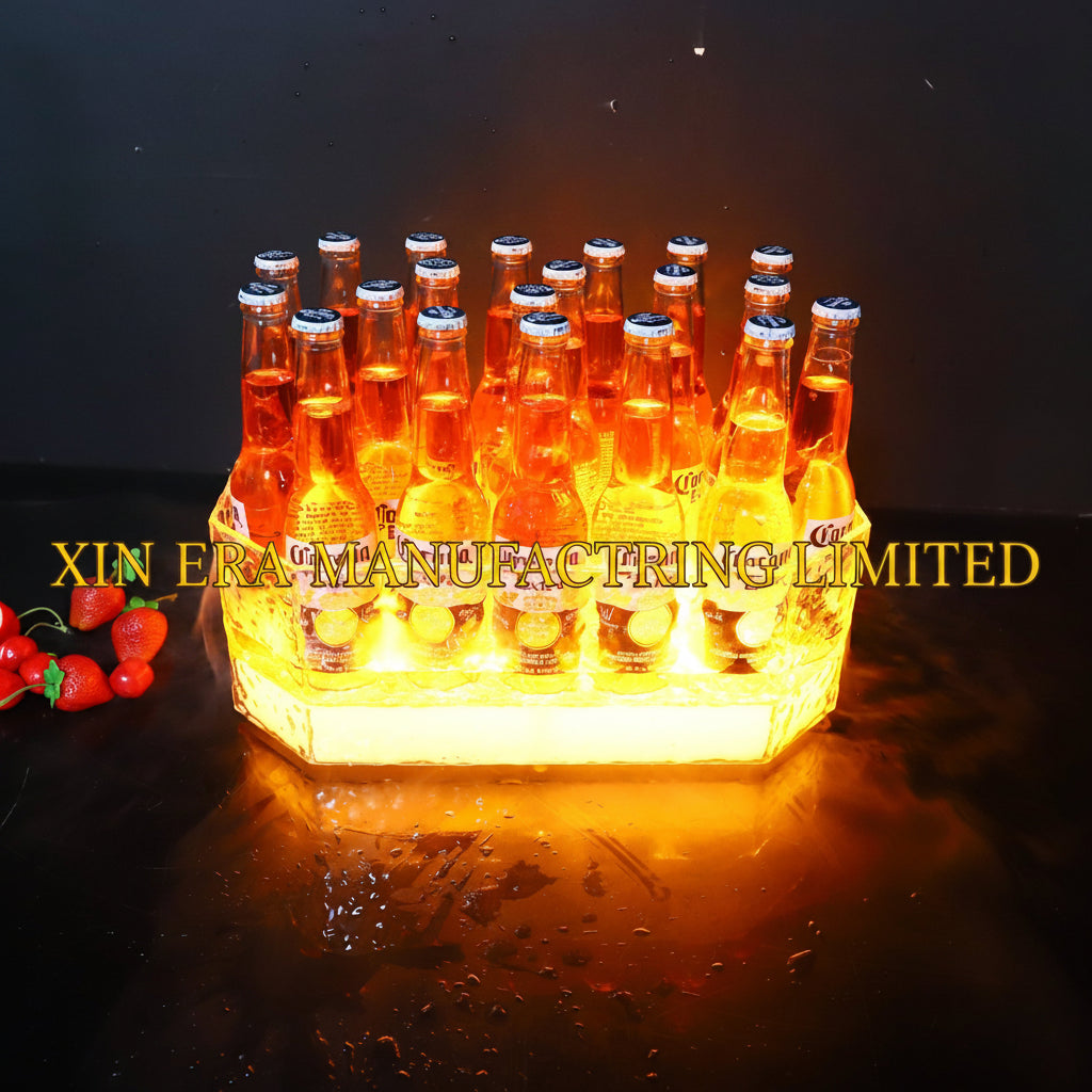 Xinera-Custom-Branded-LED-Ice-Bucket-Luminous-Acrylic-Beer-Cooler-Wholesale-Factory-Direct