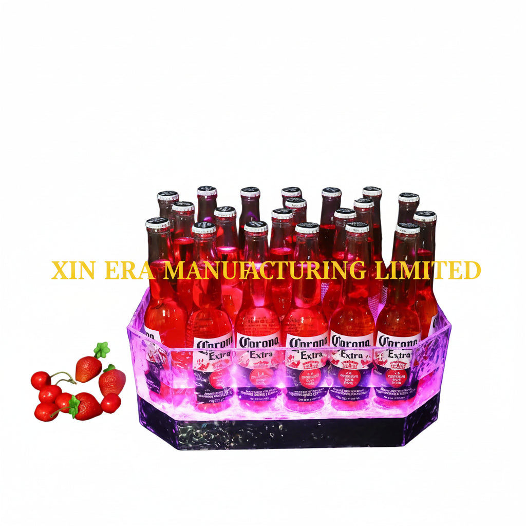 Xinera-Custom-Branded-LED-Ice-Bucket-Luminous-Acrylic-Beer-Cooler-Wholesale-Factory-Direct
