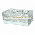 Xinera-Diamond-Texture-Acrylic-Ice-Bucket-Luminous-Champagne-Cradle-B2B-Custom-Branding-Real-Shot