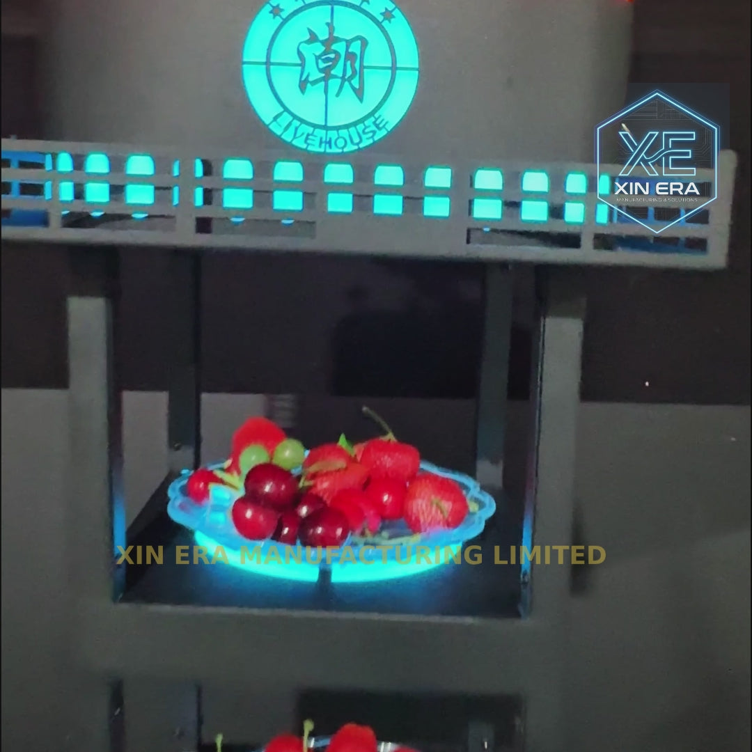 Xinera-029-Golden-Dragon-LED-Screen-5-Tier-Fruit-Bowl-Programmable-Luminous-Cupcake-Tower-Alternative-Cake-Stand-Nightclub-VVIP-Service-Factory-Real-Shot