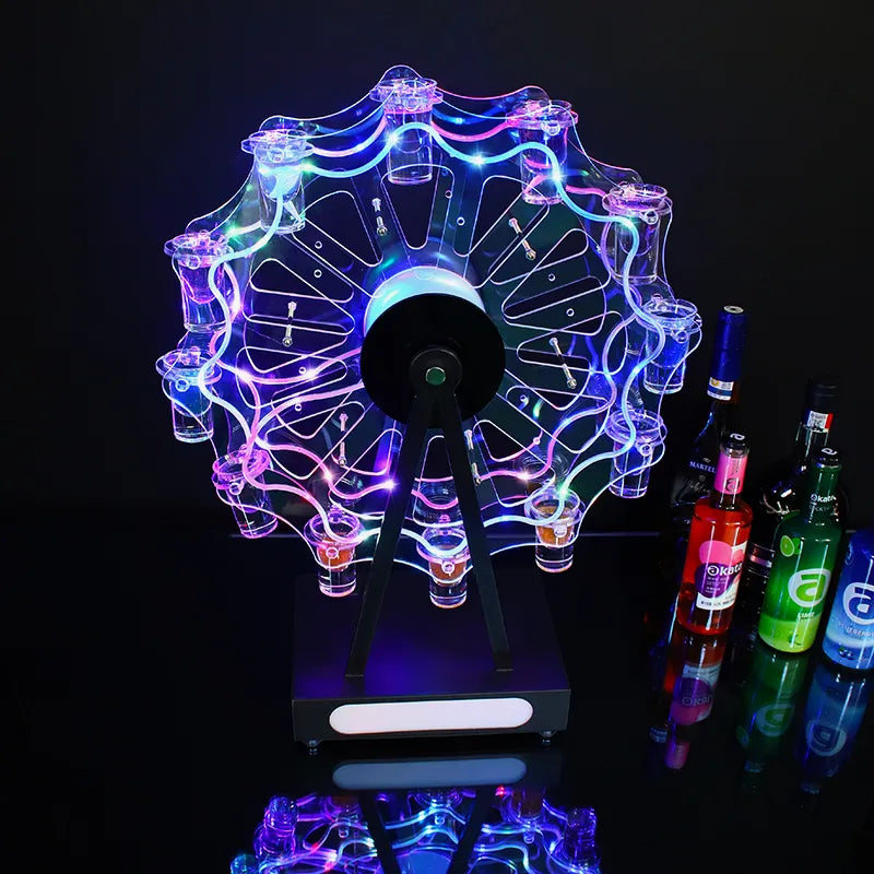 Xin Era Manufacturing Custom LED Rotating Shot Glass Display Video Demonstration
