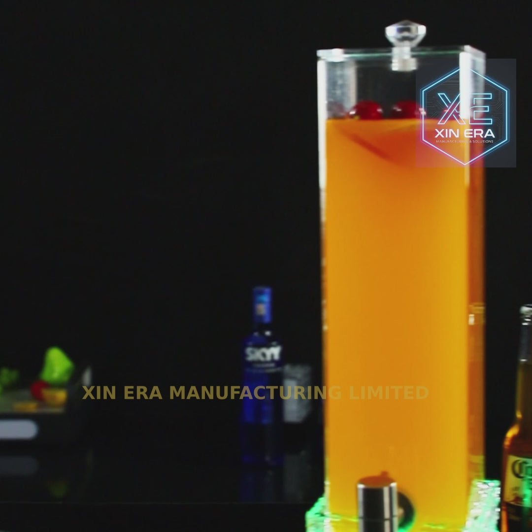 Xinera-Luxury-3L-LED-Beer-Tower-Square-Ice-Brick-Base-Luminous-Acrylic-Juice-Cocktail-Dispenser-With-Tap-Nightclub-VIP-Table-Service-Factory-Real-Shot