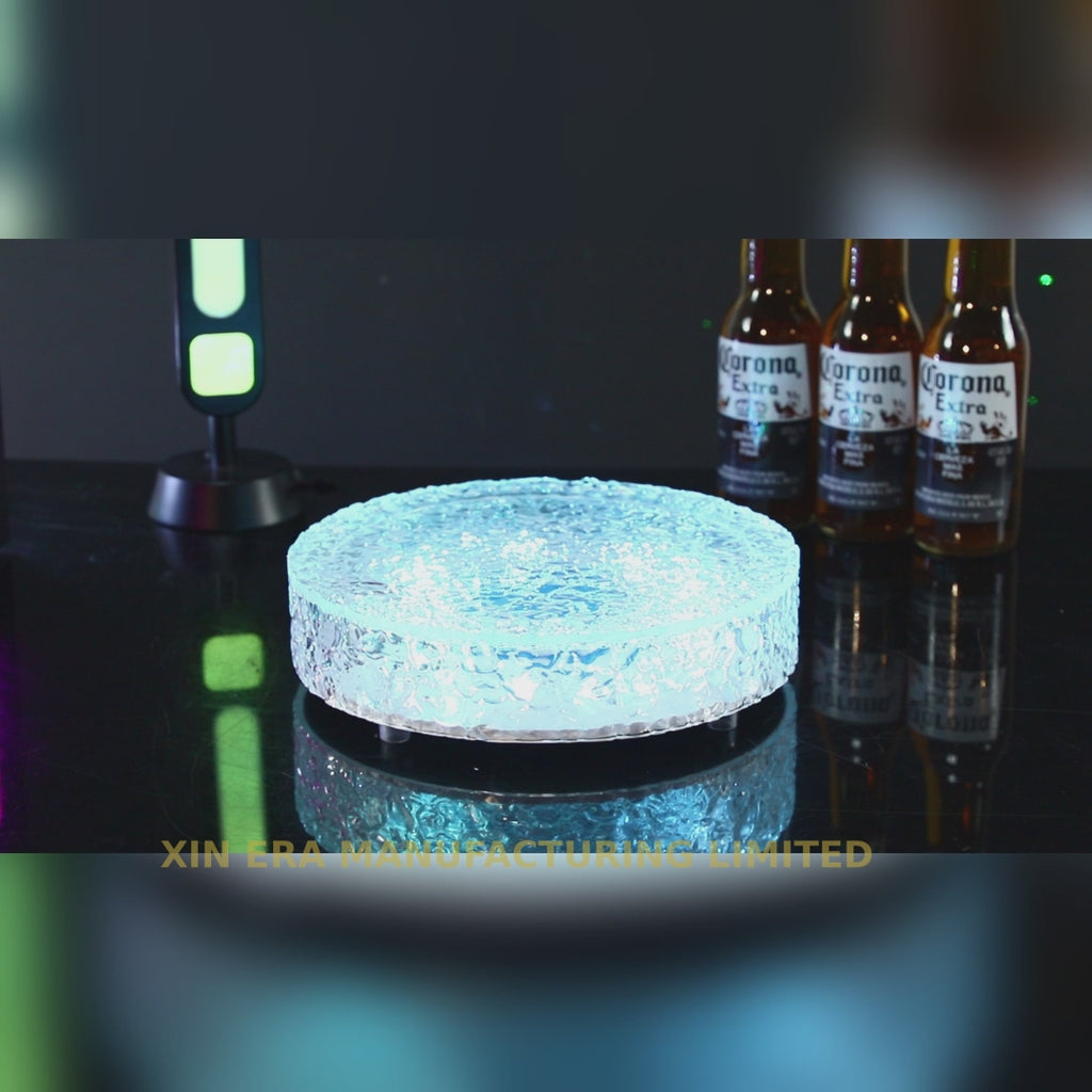 Xinera-Luxury-2-Tier-LED-Fruit-Platter-Bowl-Hammered-Glass-Texture-Luminous-Snack-Tray-Nightclub-VIP-Table-Service-Factory-Real-Shot