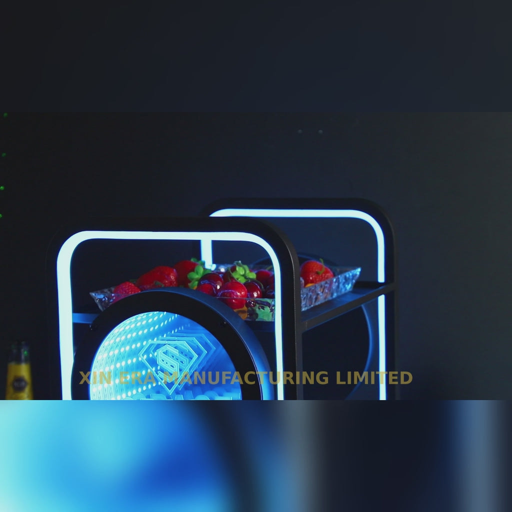 Xinera-LED-Infinity-Mirror-Fruit-Tray-Double-Tier-Luminous-Serving-Rack-SPACE-Custom-Logo-Real-Shot