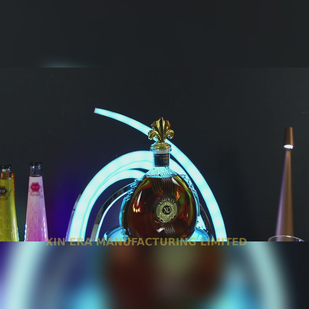 Stainless Steel RGB LED Bottle Glorifier - Luxury VIP Spirit Display