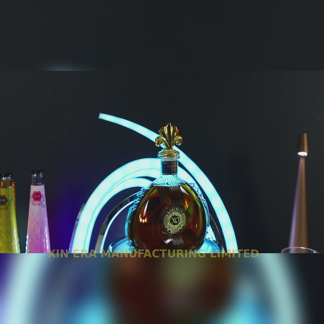 Stainless Steel RGB LED Bottle Glorifier - Luxury VIP Spirit Display