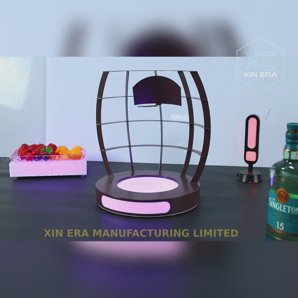 LED Birdcage Bottle Glorifier - Artistic RGB VIP Champagne Display Stand