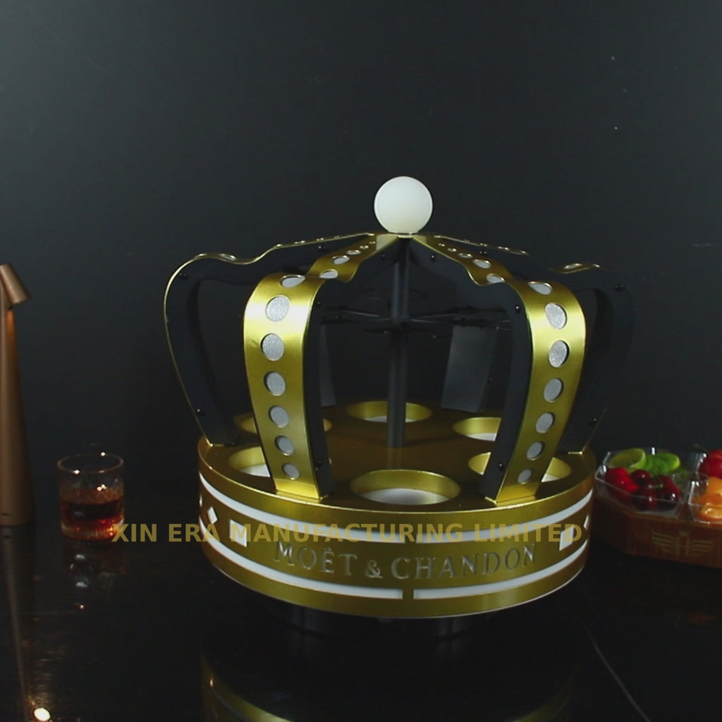 VIP bottle service crown glorifier with 5 slots for champagne bottles high-end club accessories