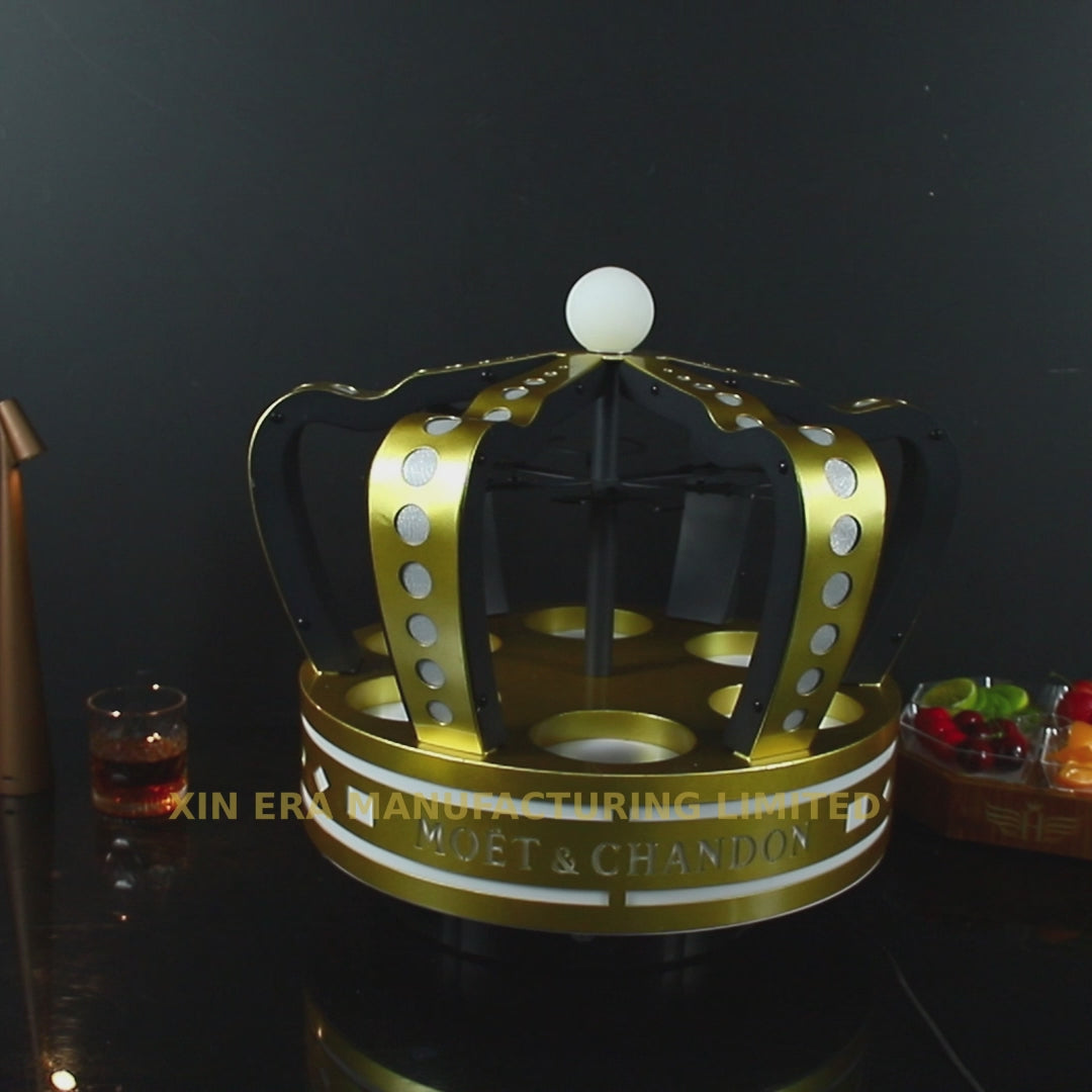 VIP bottle service crown glorifier with 5 slots for champagne bottles high-end club accessories