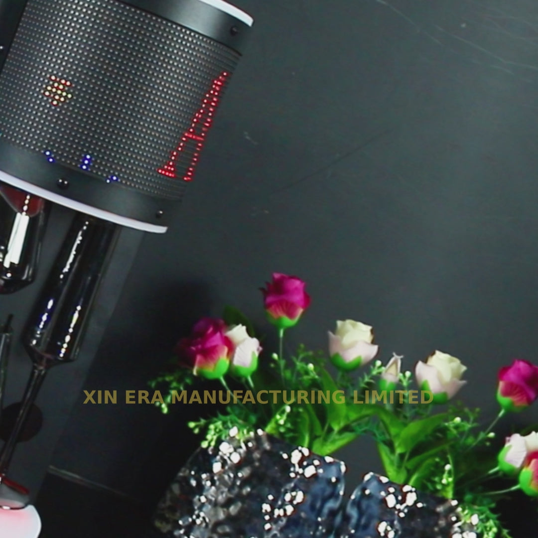 Multi-color RGB glowing wine glass glorifier for nightclub table decoration.
