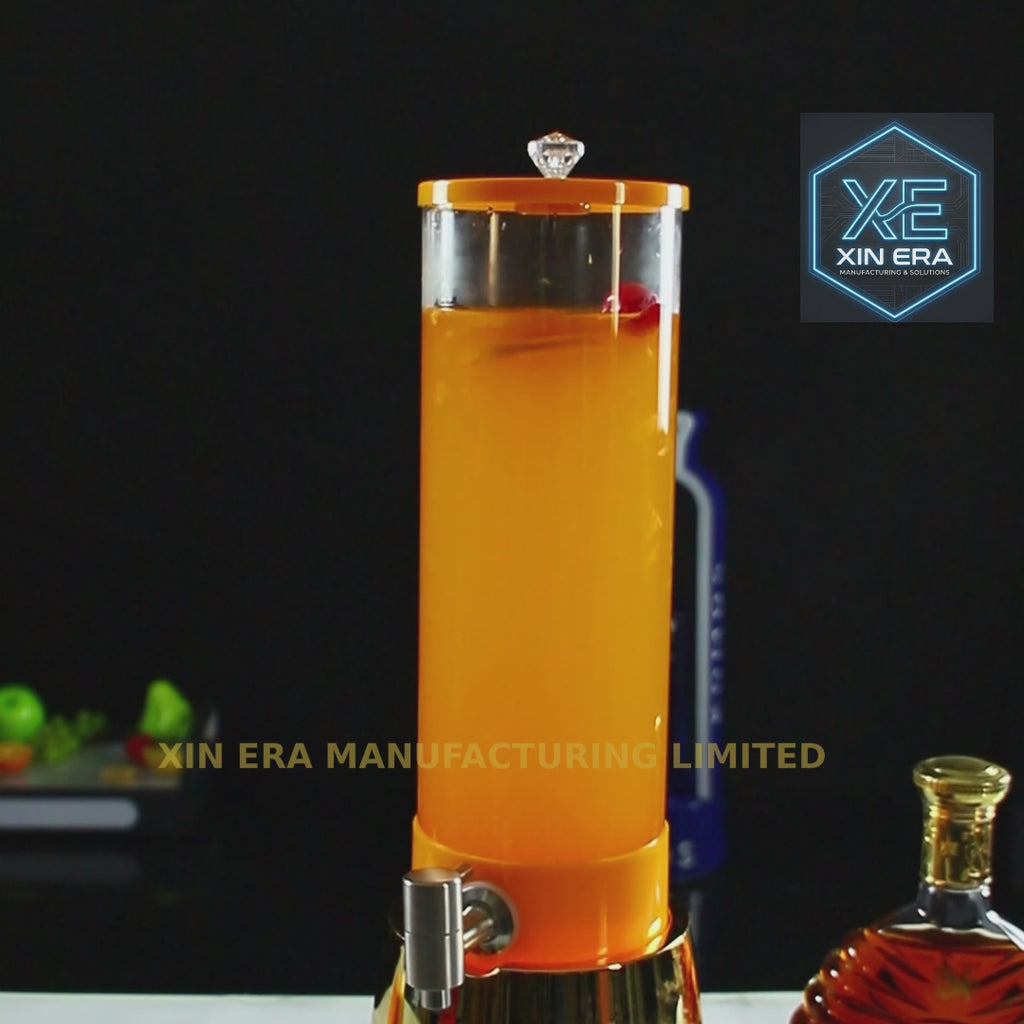 Xinera-Luxury-3L-LED-Beer-Tower-UV-Electroplated-Mirror-Base-Luminous-Juice-Cocktail-Dispenser-With-Tap-Nightclub-VIP-Table-Service-Factory-Real-Shot