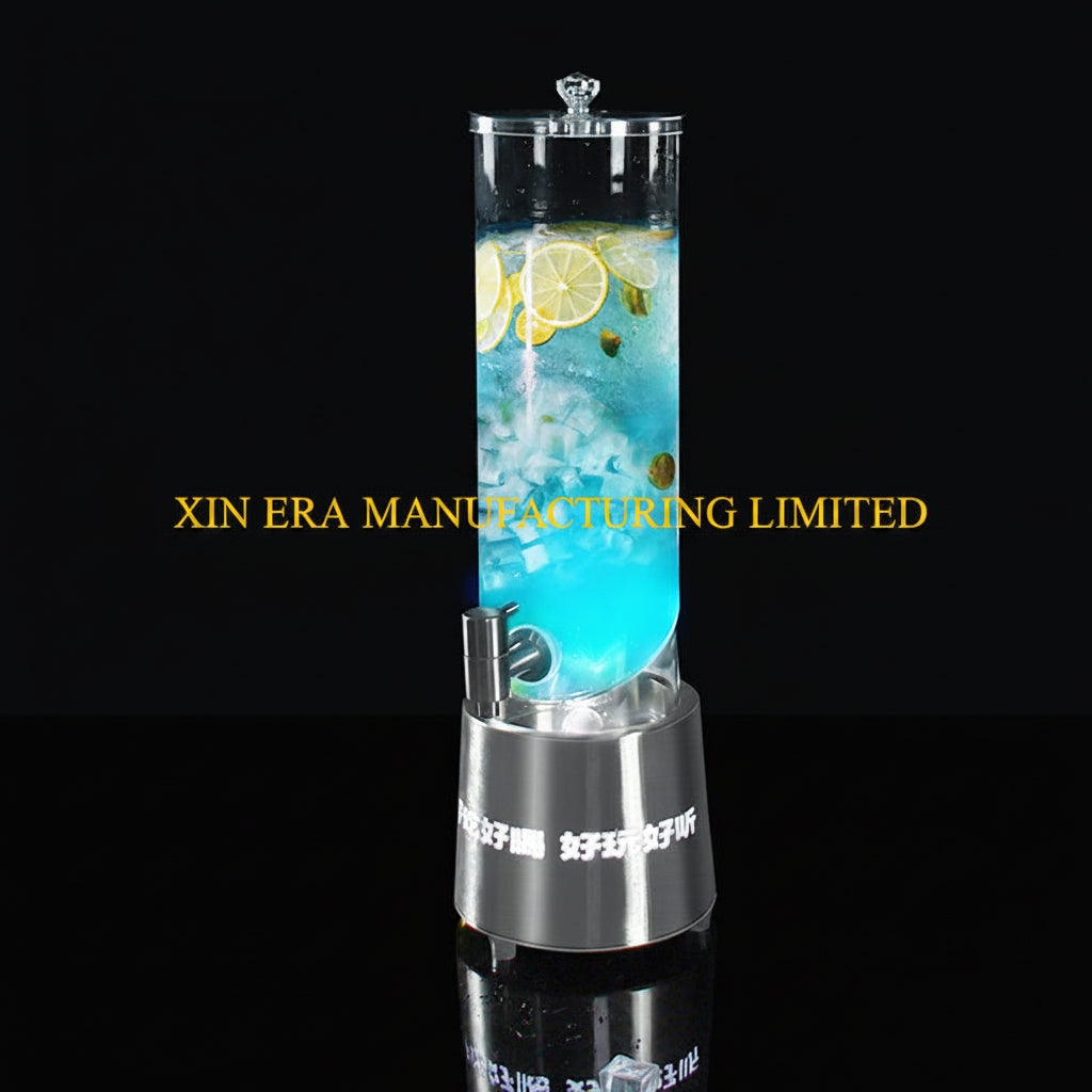 Xinera-Stainless-Steel-Base-Luxury-LED-Beer-Tower-Beverage-Dispenser-Luminous-Juice-Cocktail-Dispenser-With-Tap-Nightclub-VIP-Table-Service-Factory-Real-Shot